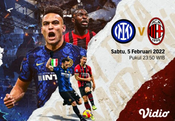 Link Live Streaming Derby Della Madonnina Pekan Ini Inter vs Milan